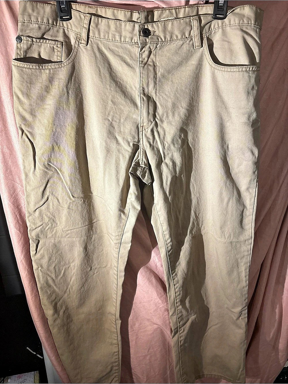 Timberland Men's Cotton Cargo Pants Waist 40/30 in Beige
